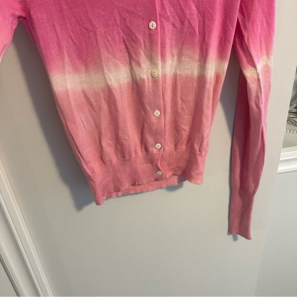 NWT Cashmere 390 and Cake Pink Ombre Heart Sweater Small - Picture 12 of 15